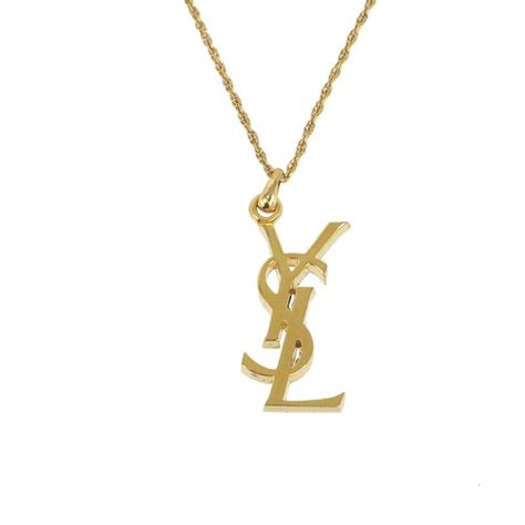 pendentif yves saint laurent femme|ysl necklace.